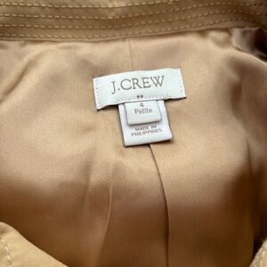 J Crew Trench Coat with Belt Size 4 Petite